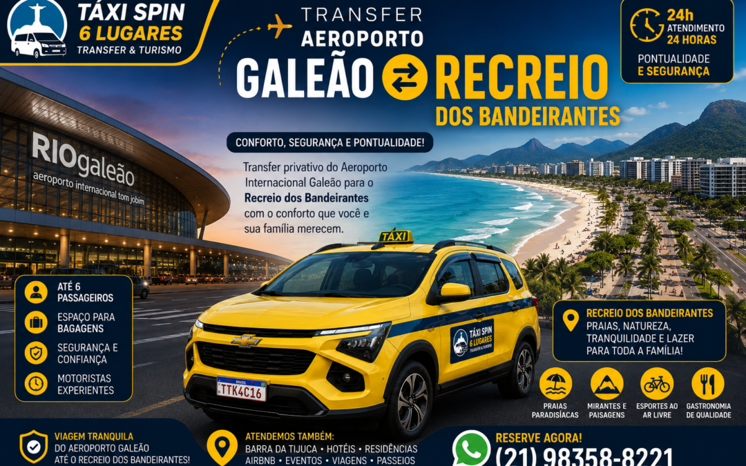 Transfer Galeão saindo do Recreio dos Bandeirantes
